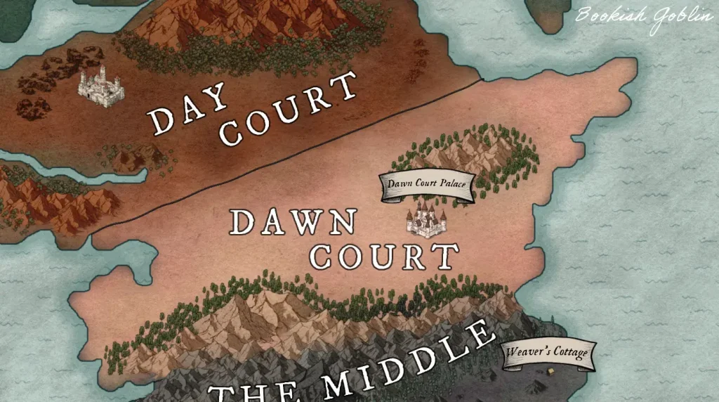 Dawn Court Map Fan Art ACOTAR