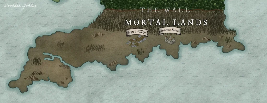 Mortal Lands of Prythian Map Fan Art ACOTAR
