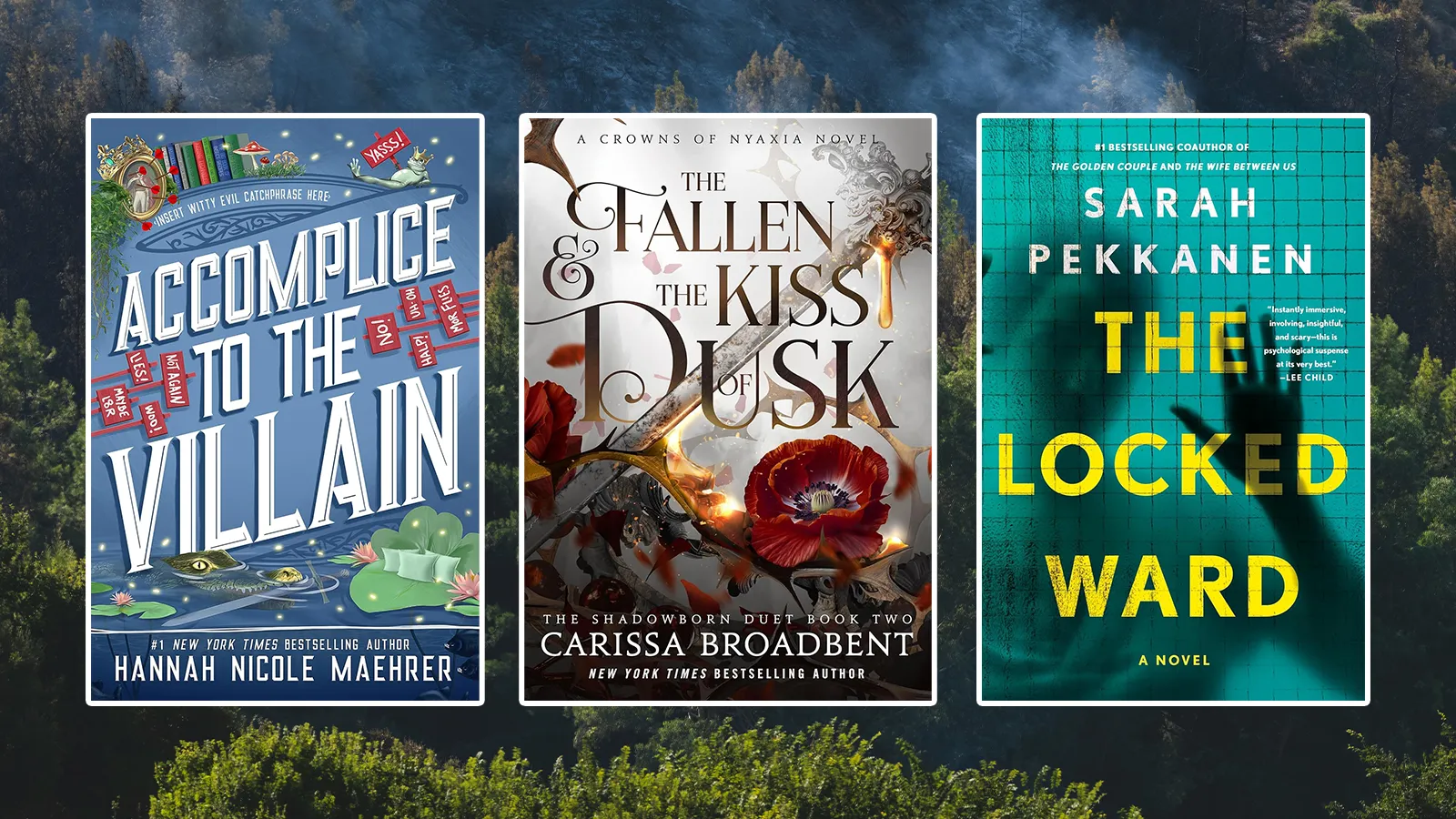 August 5, 2025 Book Releases: Accomplice to the Villain, The Fallen & the Kiss of Dusk, The Locked Ward